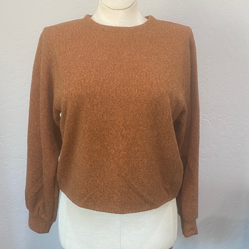 Forever 21 Cozy Brown Sweater L